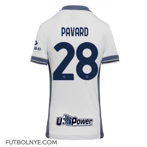 Camiseta Inter Milan Benjamin Pavard #28 Visitante Equipación para mujer 2024-25 manga corta